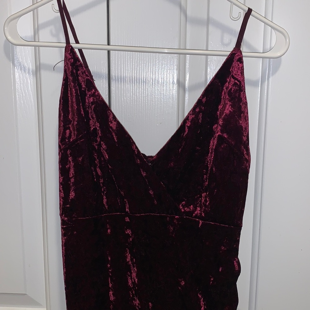 Forever 21 velvet ruched dress
